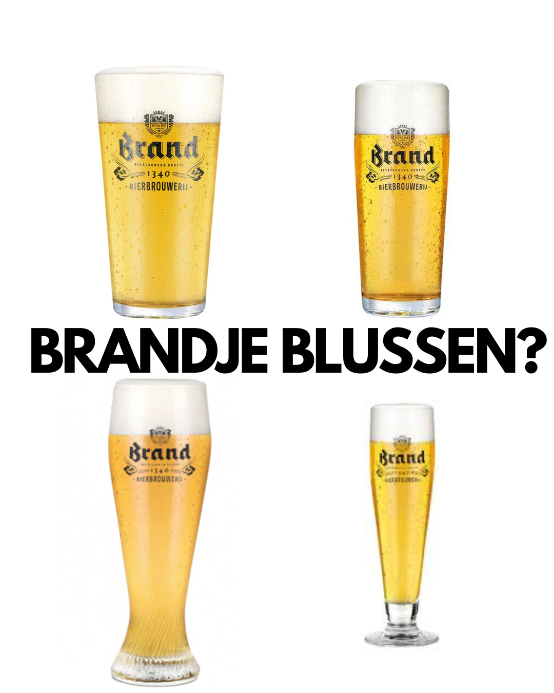 Brand Bierglazenpakket – "Brandje Blussen"