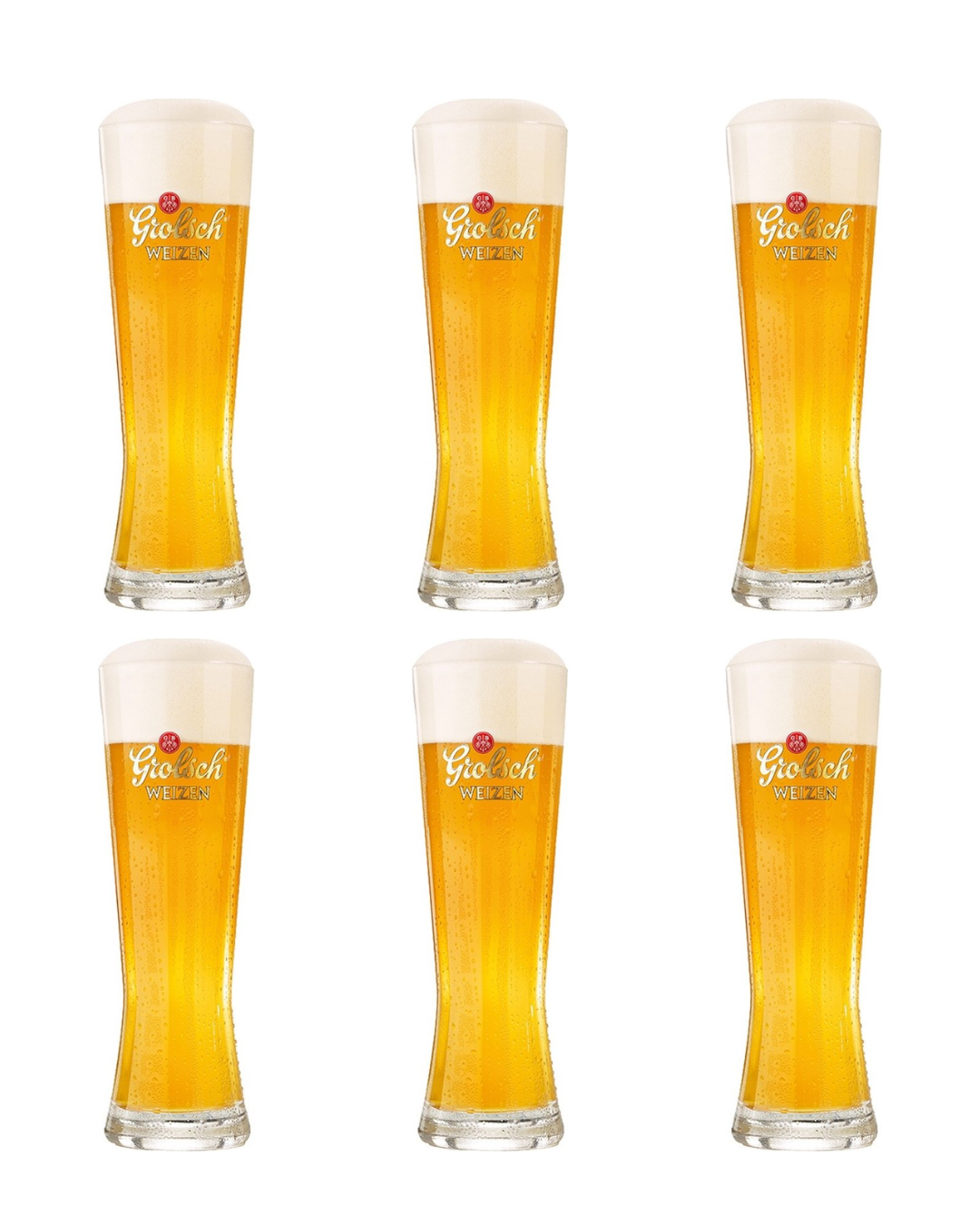 6x Grolsch weizenglas combipakket 50cl