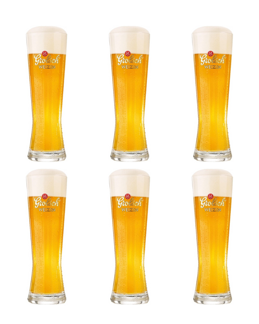 6x Grolsch weizenglas combipakket 50cl