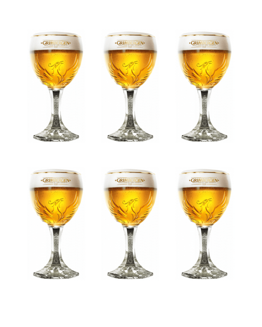 6x Grimbergen bierglas 50cl combipakket