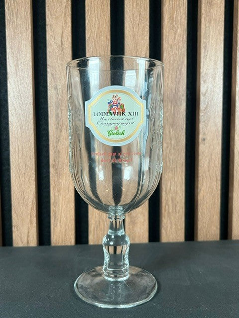 Retro Grolsch glas Lodewijk XIII