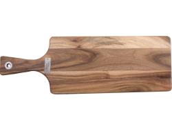 Acacia wooden serving board with handle 45x15cm