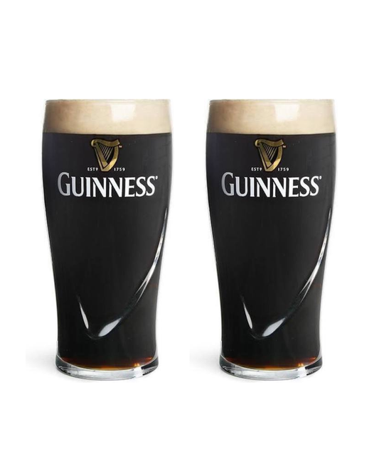 Guinness Bierglazen Pint 500 ml - Set van 2 glazen