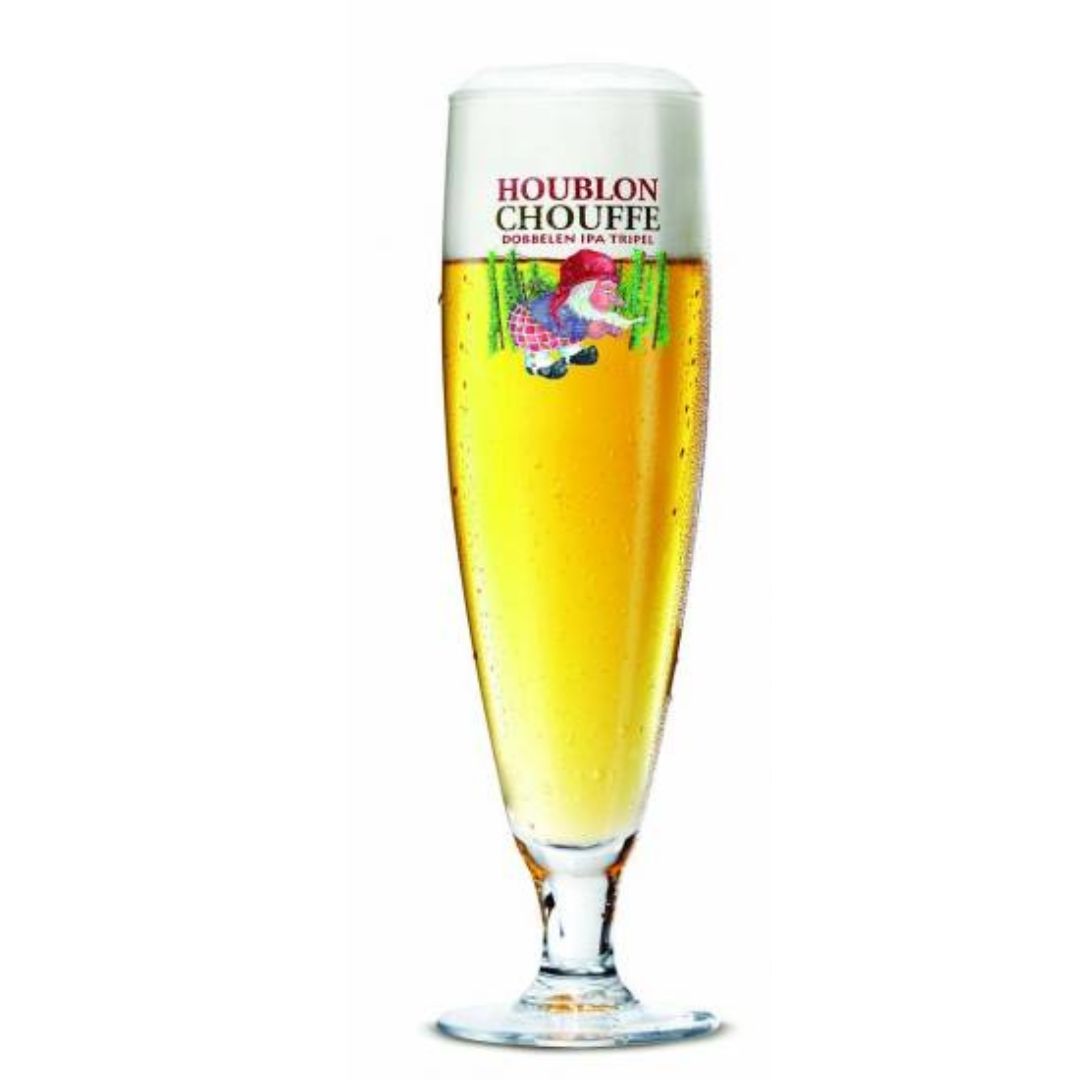 Chouffe Houblon Dobbelen IPA Tripel Speciaalbierglas 25cl (hoog glas)