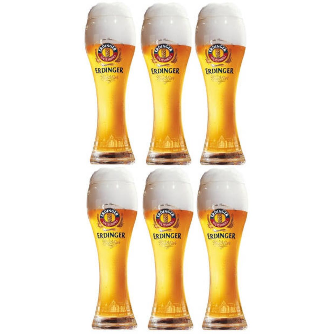 Erdinger Weizen bierglas 50cl | 6 stuks