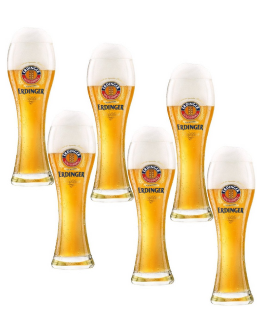 6 x Erdinger Weizen bierglas 50cl