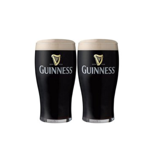 Guinness Bierglazen Pint 500 ml - Set van 2 glazen