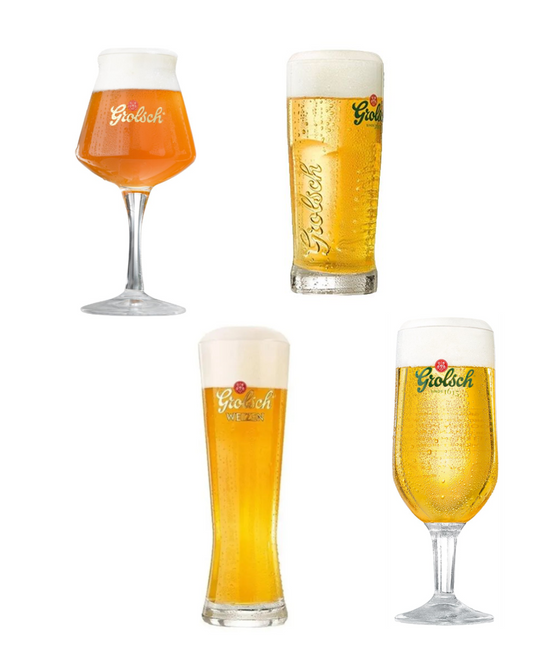 Grolsch bierglazenpakket 4 x 30/33CL glas.