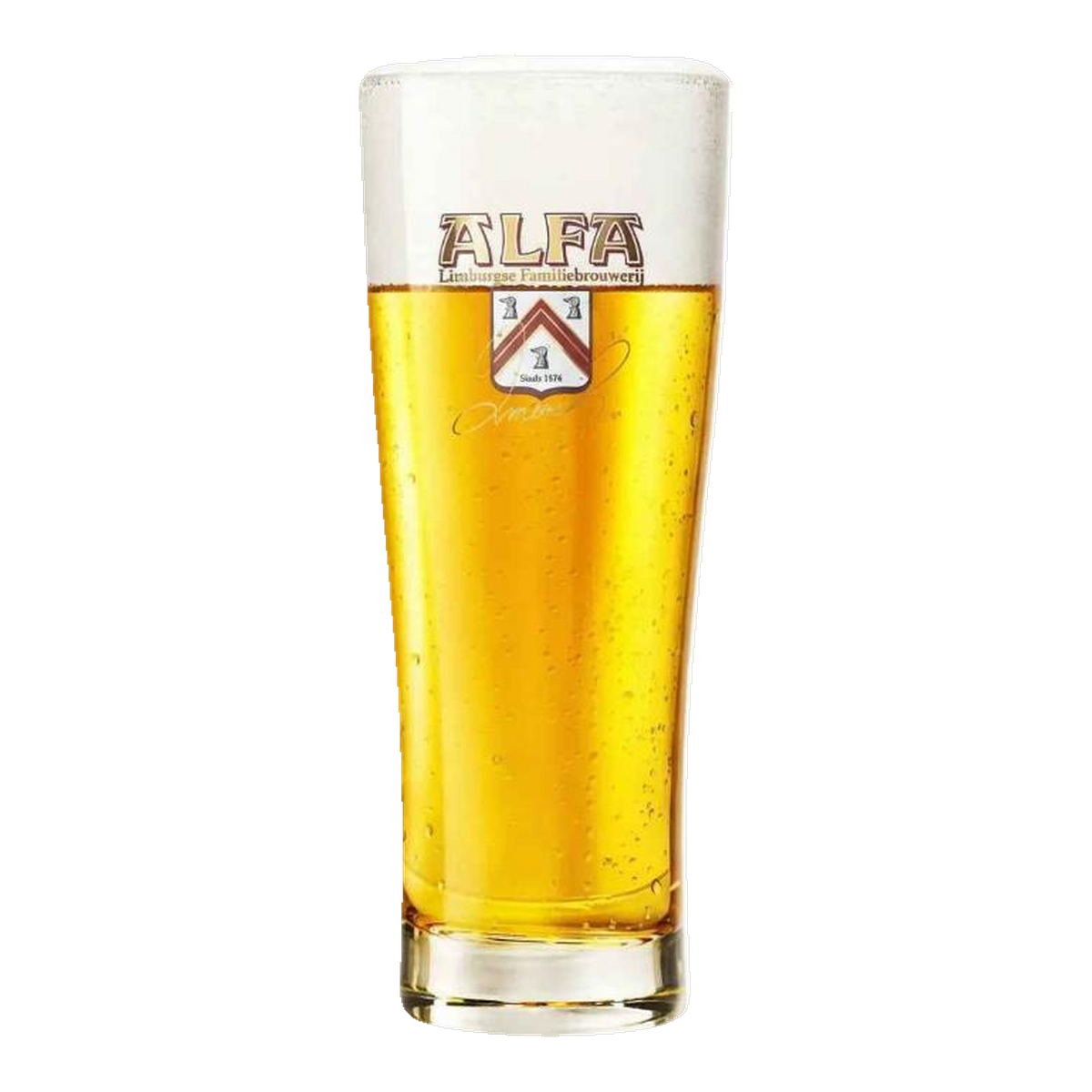 Origineel Alfa Stoer bierglas 25cl