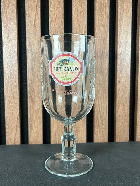 Retro Grolsch glas Het Kanon